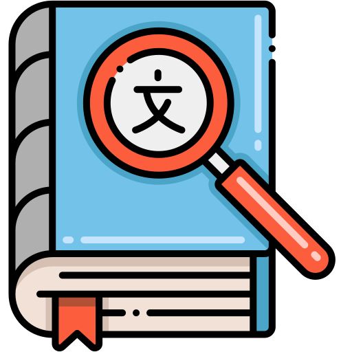 Dictionary Flaticons Lineal Color icon