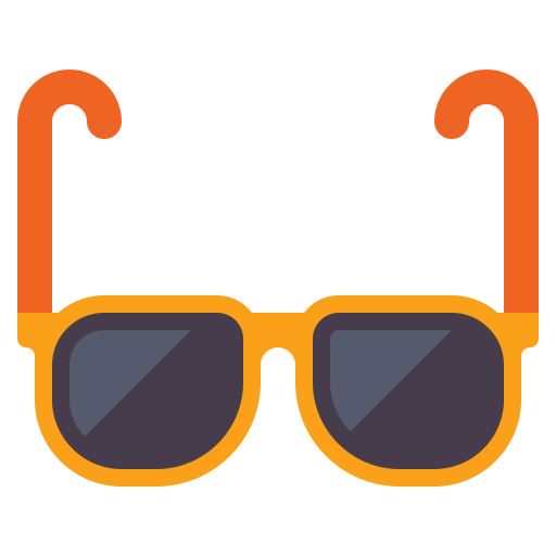 occhiali da sole Flaticons Flat icona