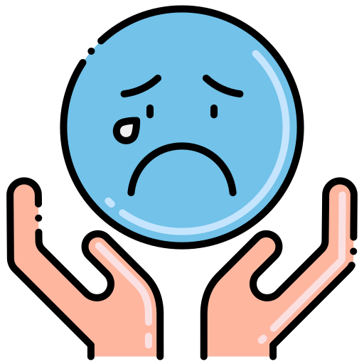 Sadness Flaticons Lineal Color icon