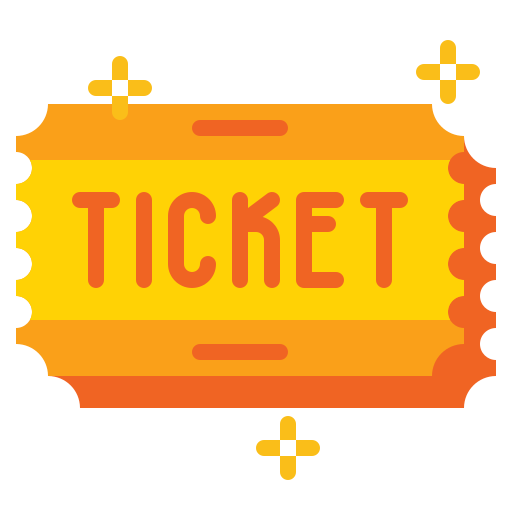 ticket Flaticons Flat icoon