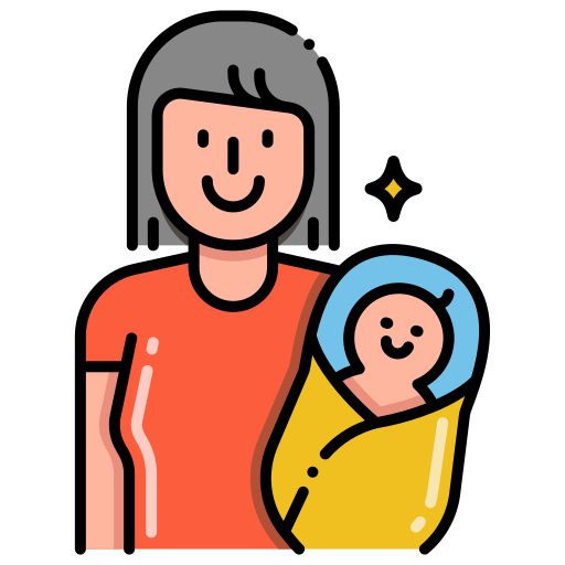 Wife Flaticons Lineal Color icon