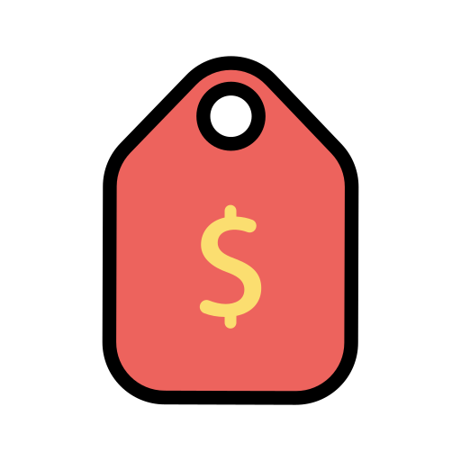 Price tag Generic Outline Color icon