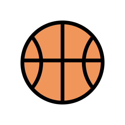 pelota de baloncesto Generic Outline Color icono