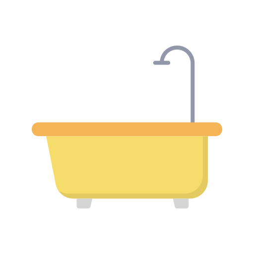 tina de baño Dinosoft Flat icono