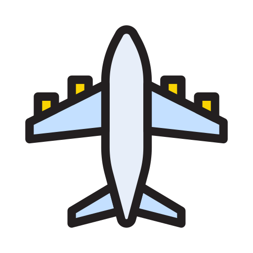 vliegtuig Vector Stall Lineal Color icoon