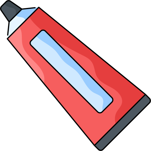 歯磨き粉 Generic Thin Outline Color icon