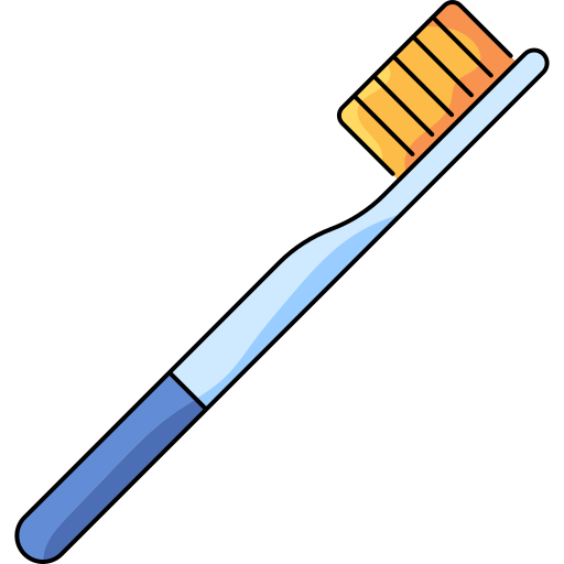 zahnbürste Generic Thin Outline Color icon