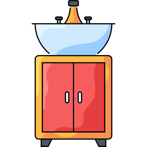 Sink Generic Thin Outline Color icon
