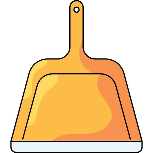 Dustpan Generic Thin Outline Color icon