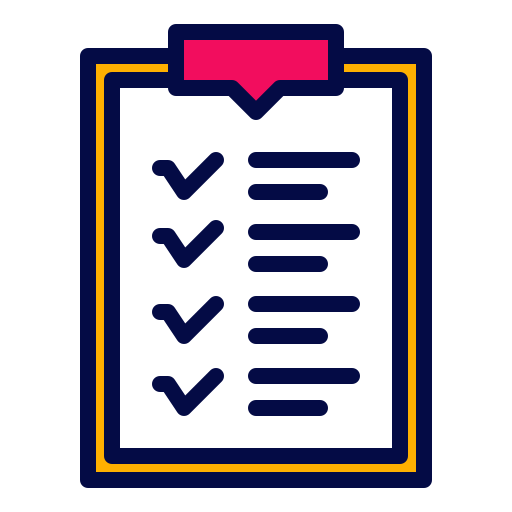 Check lists Generic Outline Color icon