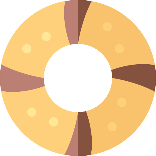 Bagel Basic Rounded Flat icon