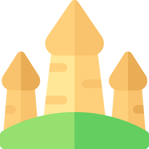 Fairy chimneys Basic Rounded Flat icon
