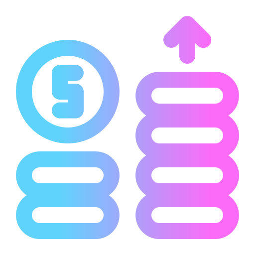 Coin Generic Gradient icon