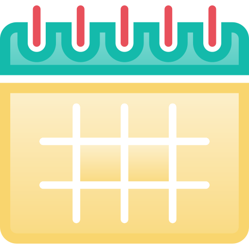 calendario Generic Outline Gradient icono