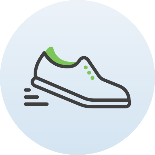 Running shoes Generic Rounded Shapes icon
