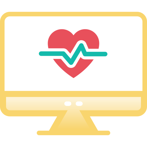 monitor de pulso cardiaco Generic Outline Gradient icono