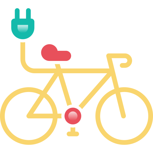 bicicletta elettrica Generic Outline Gradient icona