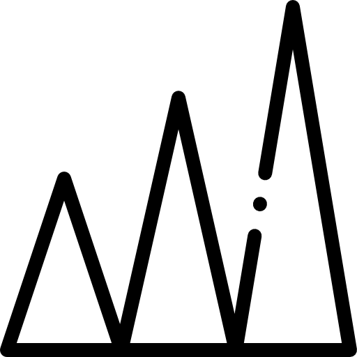 ピラミッドチャート Detailed Rounded Lineal icon