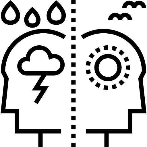dwubiegunowy Detailed Straight Lineal ikona