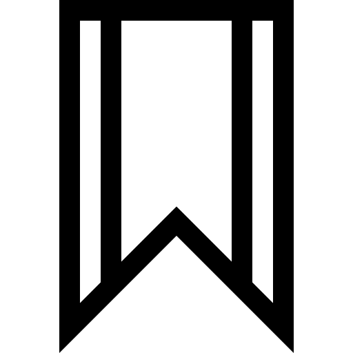 ブックマーク Basic Straight Lineal icon