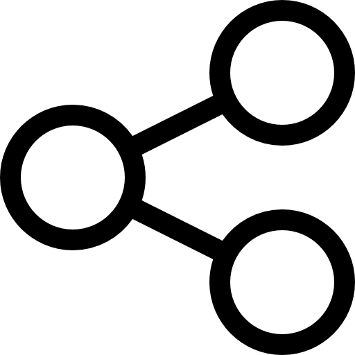 partager Basic Straight Lineal Icône