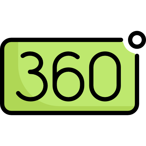 360 degrees Special Lineal color icon