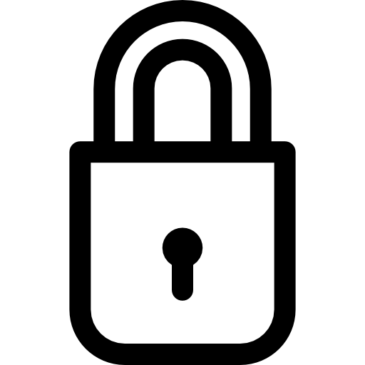 Padlock Basic Rounded Lineal icon