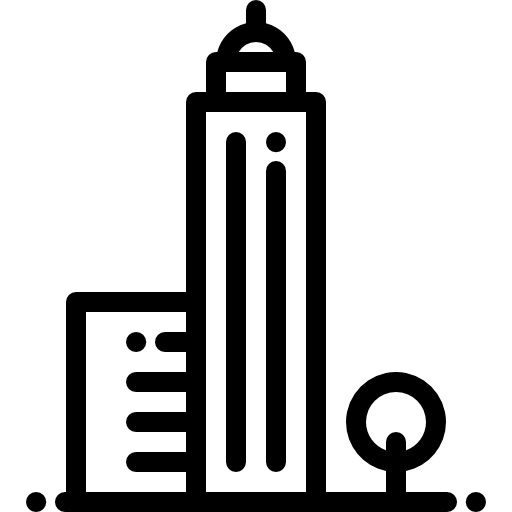 drapacz chmur Detailed Rounded Lineal ikona