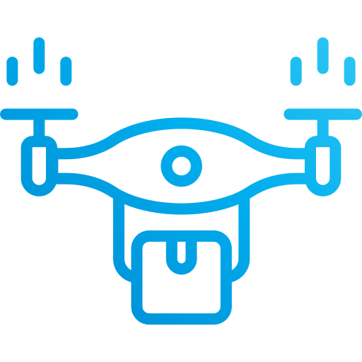 drone-bezorging Generic Gradient icoon
