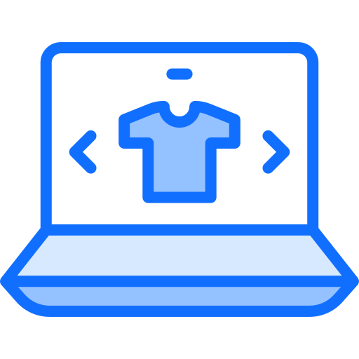 las compras en línea Generic Blue icono
