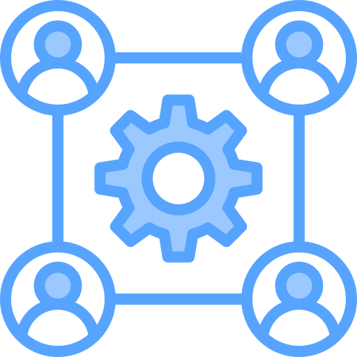 チームワーク Generic Blue icon