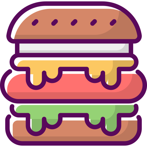 Burger Generic Color Omission icon