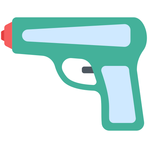 pistola ad acqua Generic Flat icona