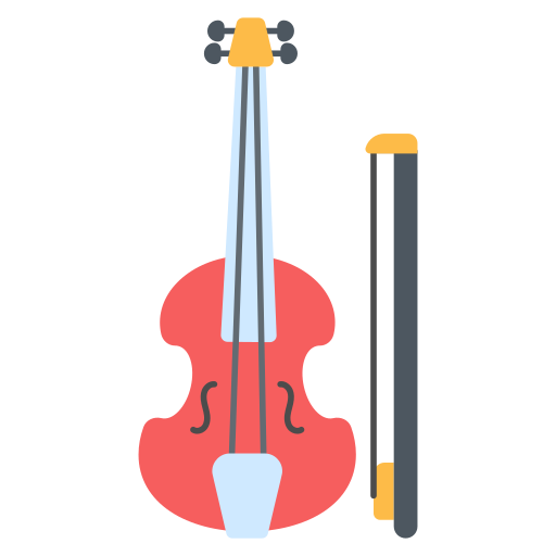 violín Generic Flat icono