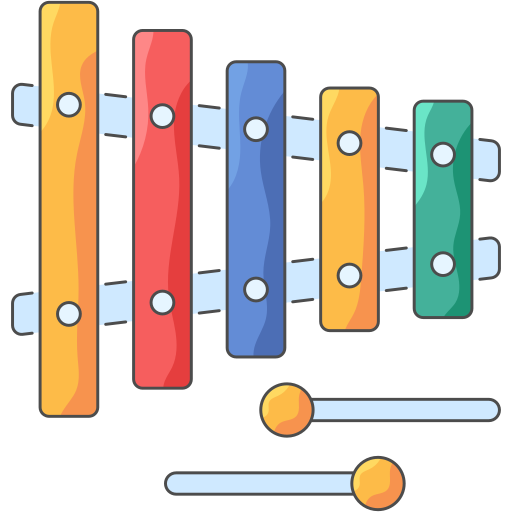 Xylophone Generic Thin Outline Color icon