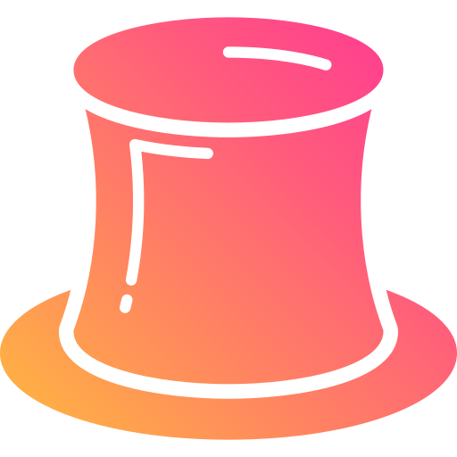 sombrero de copa Generic Flat Gradient icono