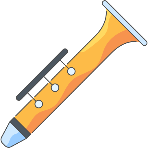 oboe Generic Thin Outline Color icono