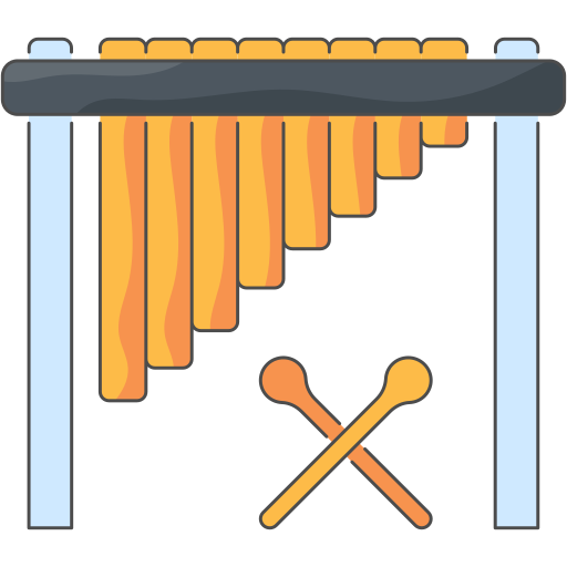 Marimba Generic Thin Outline Color icon