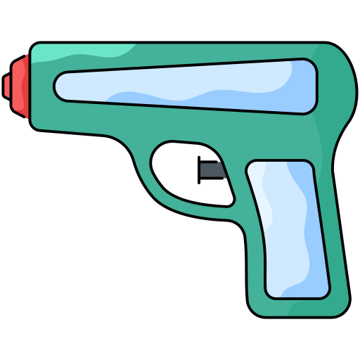 Водный пистолет Generic Thin Outline Color иконка