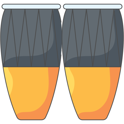 Bongos Generic Thin Outline Color icon