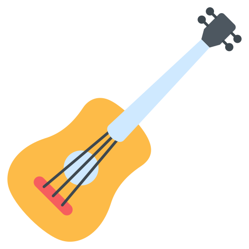 ukulele Generic Flat ikona