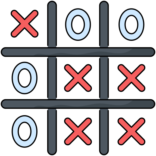 Tic tac toe Generic Thin Outline Color icon