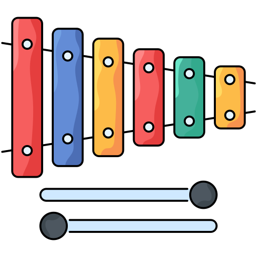 xilofono Generic Thin Outline Color icona