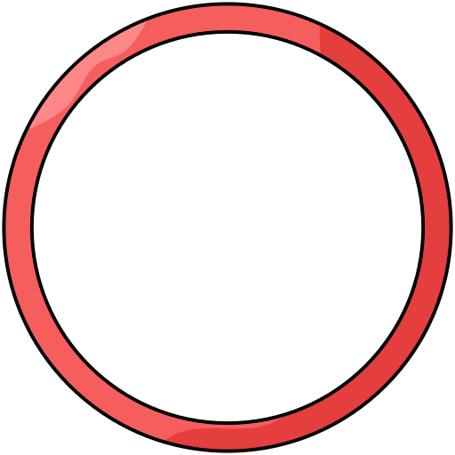 フラフープ Generic Thin Outline Color icon