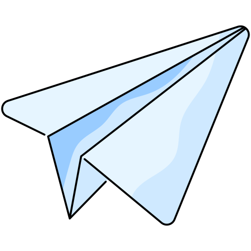 Бумажный самолетик Generic Thin Outline Color иконка