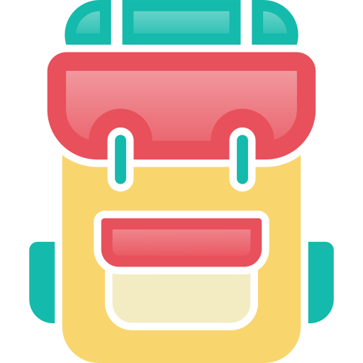 Backpack Generic Outline Gradient icon
