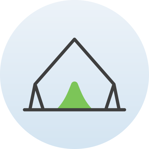 Tent Generic Rounded Shapes icon