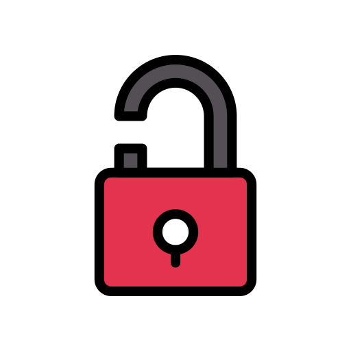 Padlock Vector Stall Lineal Color icon