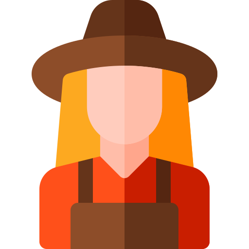 Farmer Basic Rounded Flat icon