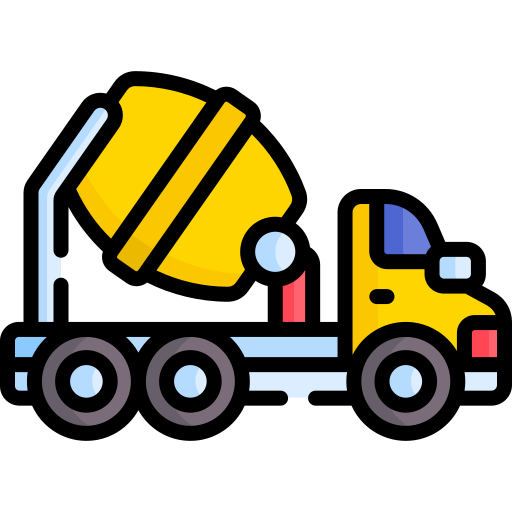 camión de hormigón Special Lineal color icono